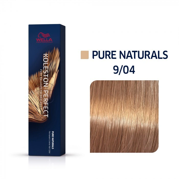 Wella Koleston Perfect Me+ Hajfesték - 9/04 - 60ml - Vöröses Természetes Világos Szőke képe 1